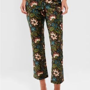 Hazel Moonflower Velvet Ashford Pants 
 Floral Print Women's Pants